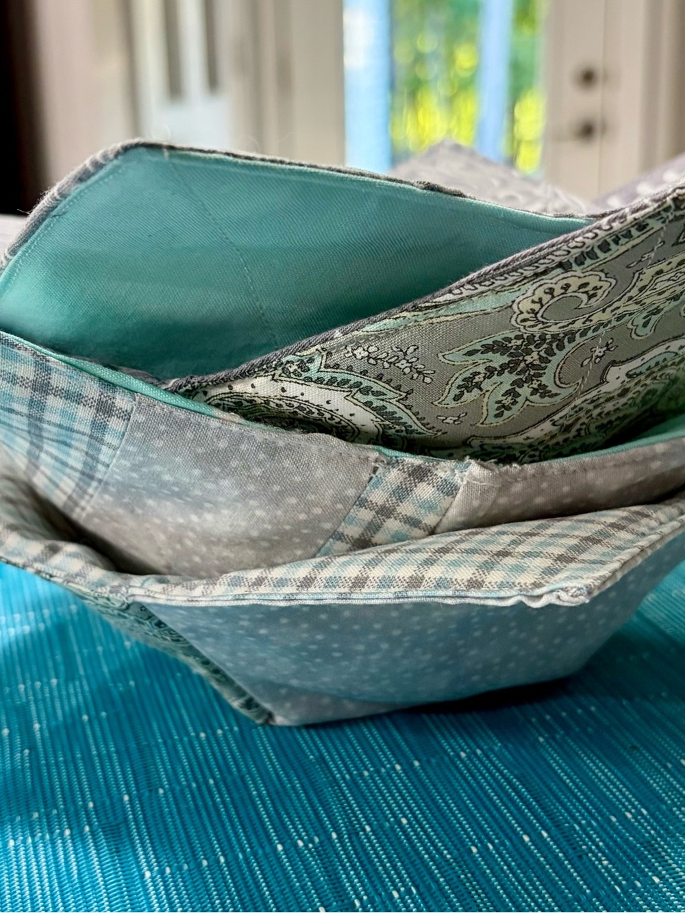 Set of 4 Microwavable and Reversible Bowl Cozies